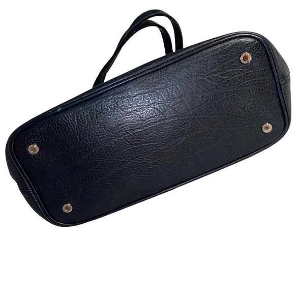 BVLGARI Black Leather Sotirio Logo Tote - Picture 9 of 10